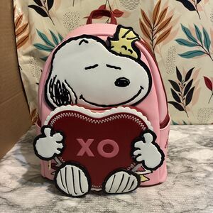 Loungefly Pink Snoopy XO Heart Mini Backpack